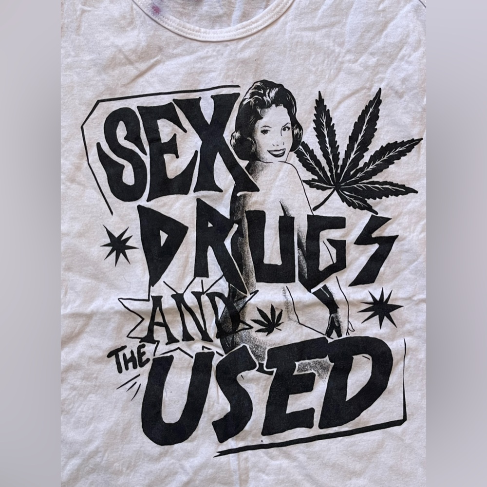 The Used Mens tank top (tie-dye)